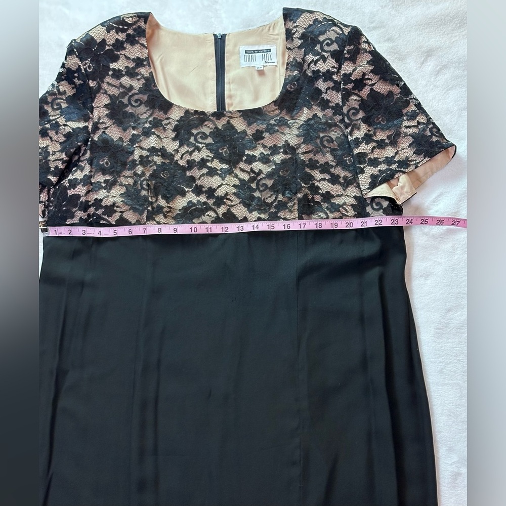 Lois Snyder For Dani Max Woman - 22 Lace Overlay Dress Formal Sheath - Picture 6 of 11